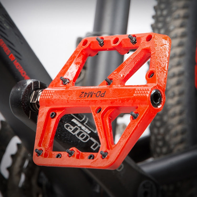 PROMEND PD-M42 1 Pair Mountain Bicycle Nylon High-speed Bearing Pedals(Red) - Pedals by PROMEND | Online Shopping South Africa | PMc TechLife | Buy Now Pay Later Mobicred