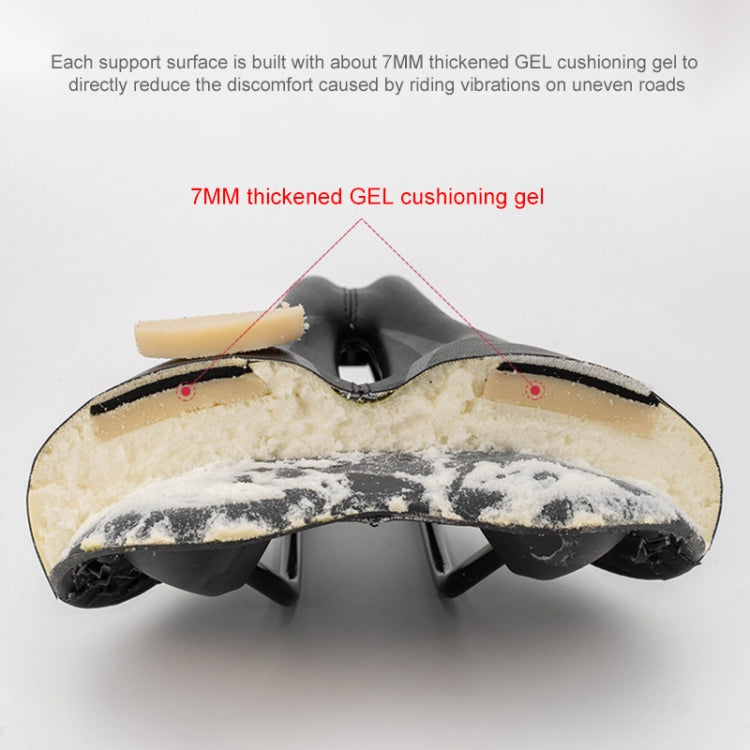 PROMEND SD-567 Hollow Breathable Silicone Racing Bicycle Saddle(Black White) - free shipping - PMc TechLife - Order now!