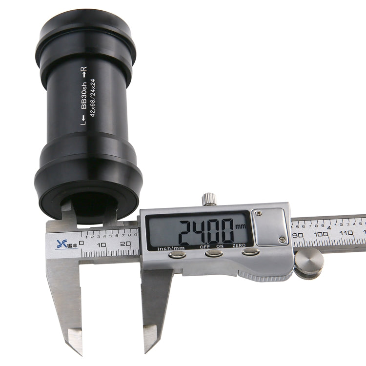 BB30 Press Fit Style Bottom Bracket Fits 68-73mm for SHIMANO, Prowheel, SRAM GXP Mountain Bike(Black) - Bottom Brackets by PMC TechLife | Online Shopping South Africa | PMC TechLife | Buy Now Pay Later Mobicred