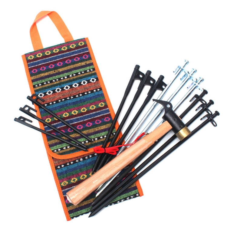 Hiking Camping Ethnic Style Tent Hammers Bag Portable Tent Nail Pegs Storage Case Pouch - Tents & Accessories by PMC TechLife | Online Shopping South Africa | PMC TechLife | Buy Now Pay Later Mobicred