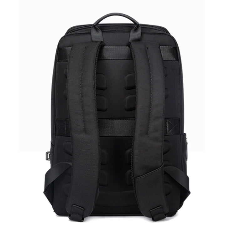 Bopai 751-006881 Business Anti-theft Water-resistant Large Capacity Double Shoulder Bag,with USB Charging Port, Size: 30x14x44cm(Black)