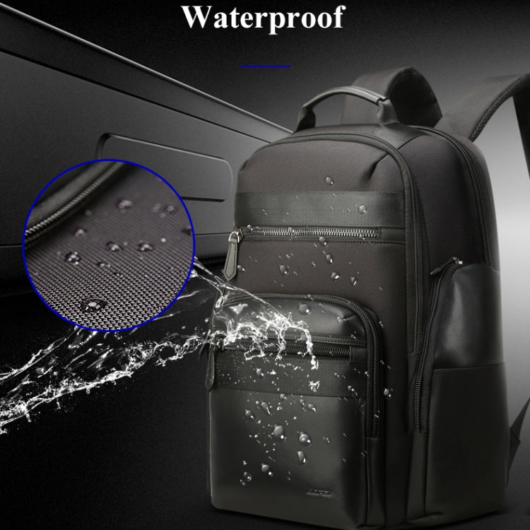 Bopai 851-014211 Business Anti-theft Water-resistant Three-layer Large Capacity Double Shoulder Bag,with USB Charging Port, Size: 35.5x24x45cm (Black)