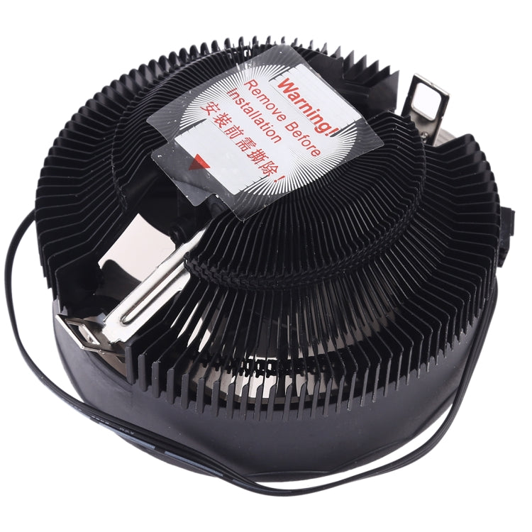 3 Pin Computer Components Chassis Fan Host Silent Cooling Fan with RGB Color Light for Intel: 1775 1366 1150 1151 1155 1156 (AMD: 754 939 AM2 AM2+ AM3 AM3+)