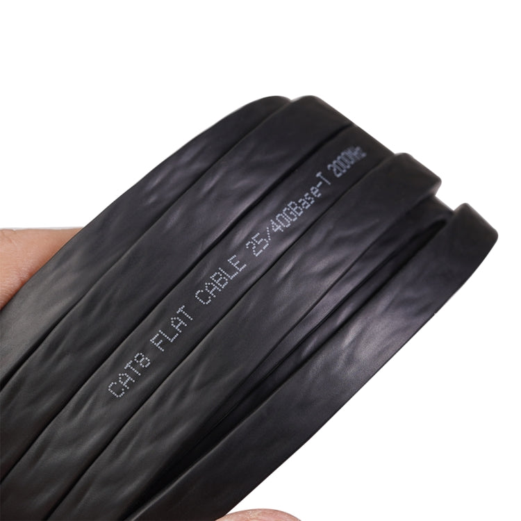 CAT8-2 Double Shielded CAT8 Flat Network LAN Cable, Length: 5m - Lan Cable and Tools by PMC TechLife | Online Shopping South Africa | PMC TechLife | Buy Now Pay Later Mobicred