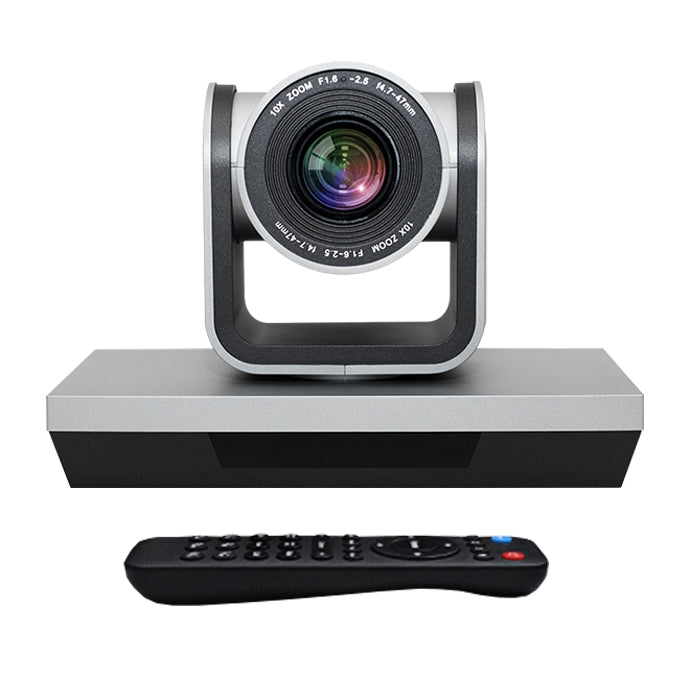 YANS YS-H210U USB HD 1080P 10X Zoom Lens Video Conference Camera with Remote Control, US Plug(Grey) - free shipping - PMC Jewellery - Order now!