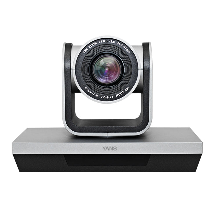 YANS YS-H210U USB HD 1080P 10X Zoom Lens Video Conference Camera with Remote Control, US Plug(Grey) - free shipping - PMC Jewellery - Order now!