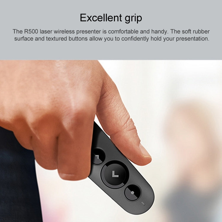 Logitech R500 2.4Ghz USB Wireless Presenter PPT Remote Control Flip Pen - by Logitech | Online Shopping South Africa | PMC Jewellery | Buy Now Pay Later Mobicred