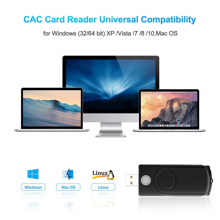 Rocketek CR310-B USB3.0 Multi-function IC Smart Card / SD / TF / SIM Card Reader - by ROCKETEK | Online Shopping South Africa | PMC Jewellery | Buy Now Pay Later Mobicred