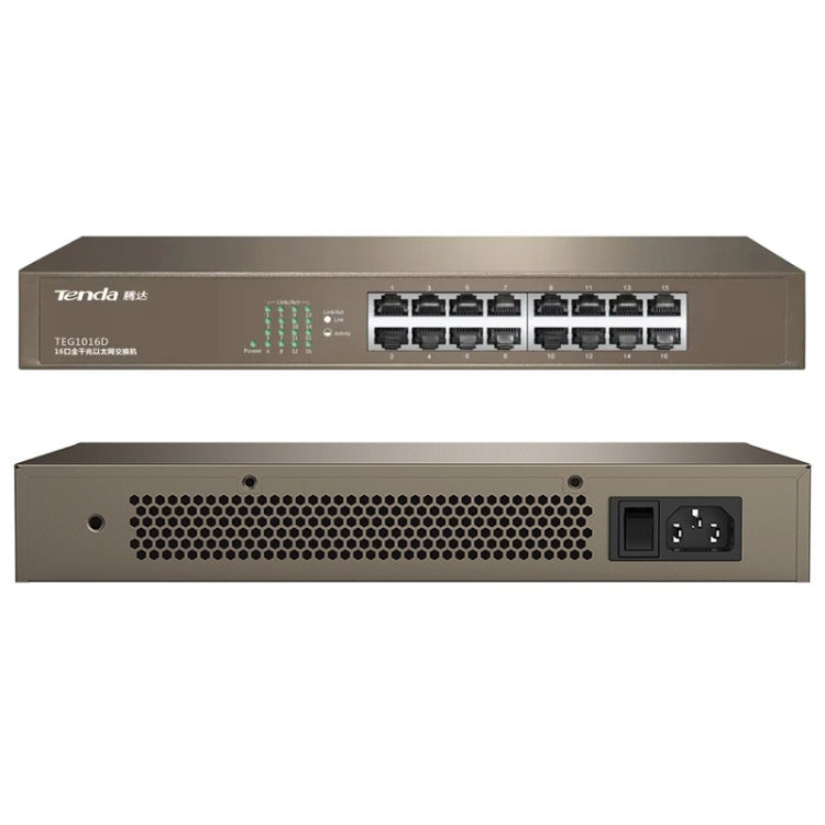Tenda TEG1016D Desktop v6.0 16-Port Gigabit Ethernet Switch 6KV Lightning Protect - free shipping - PMC Jewellery - Order now!