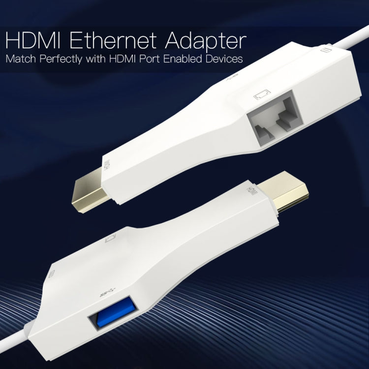 NK-1079 8 Pin to HDMI Male + USB Female + RJ45 Female Adapter Cable, Length:1m - Cable by PMC Jewellery | Online Shopping South Africa | PMC Jewellery | Buy Now Pay Later Mobicred
