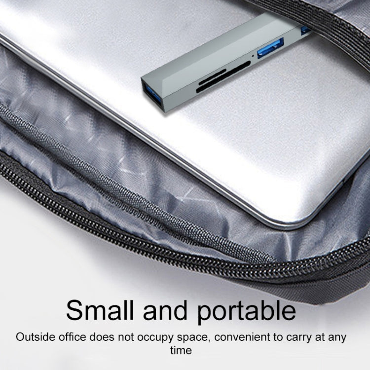 V253 5 in 1 USB-C/Type-C to USB Multifunctional Docking Station HUB Adapter - USB HUB by PMC TechLife | Online Shopping South Africa | PMC TechLife | Buy Now Pay Later Mobicred