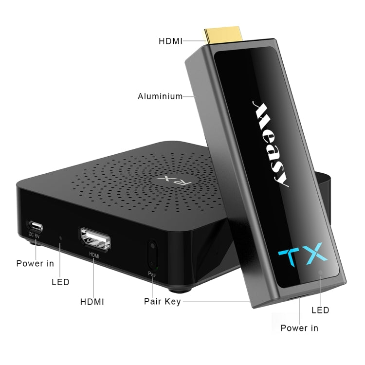 Measy W2H Mini2 60GHz Full HD 1080P Wireless 3D Transmission Kit, Transmission Distance: 30m, AU Plug