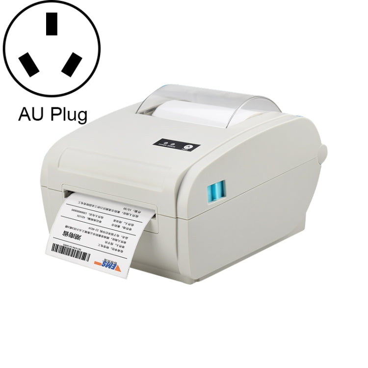 POS-9210 110mm USB + Bluetooth POS Receipt Thermal Printer Express Delivery Barcode Label Printer, AU Plug(White)