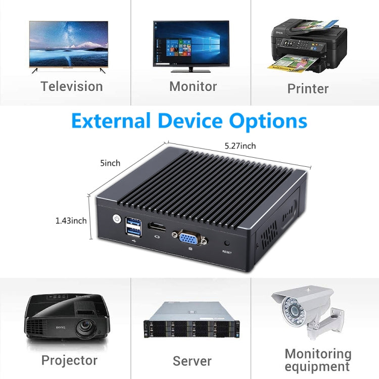 K660G4 Windows and Linux System Mini PC, Intel Celeron Processor N2840 Quad-Core 2M Cache,1.83GHz, up to 2.25GHz, 2GB RAM + 32GB SSD - Windows Mini PCs by PMC Jewellery | Online Shopping South Africa | PMC Jewellery | Buy Now Pay Later Mobicred