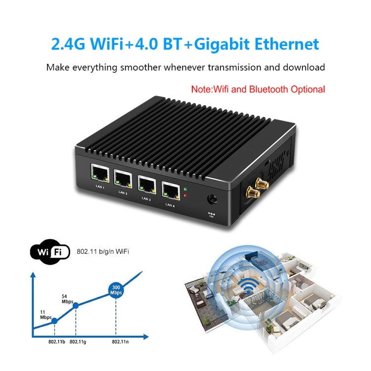 K660G4 Windows and Linux System Mini PC, Intel Celeron Processor N2840 Quad-Core 2M Cache,1.83GHz, up to 2.25GHz, 2GB RAM + 32GB SSD - Windows Mini PCs by PMC Jewellery | Online Shopping South Africa | PMC Jewellery | Buy Now Pay Later Mobicred