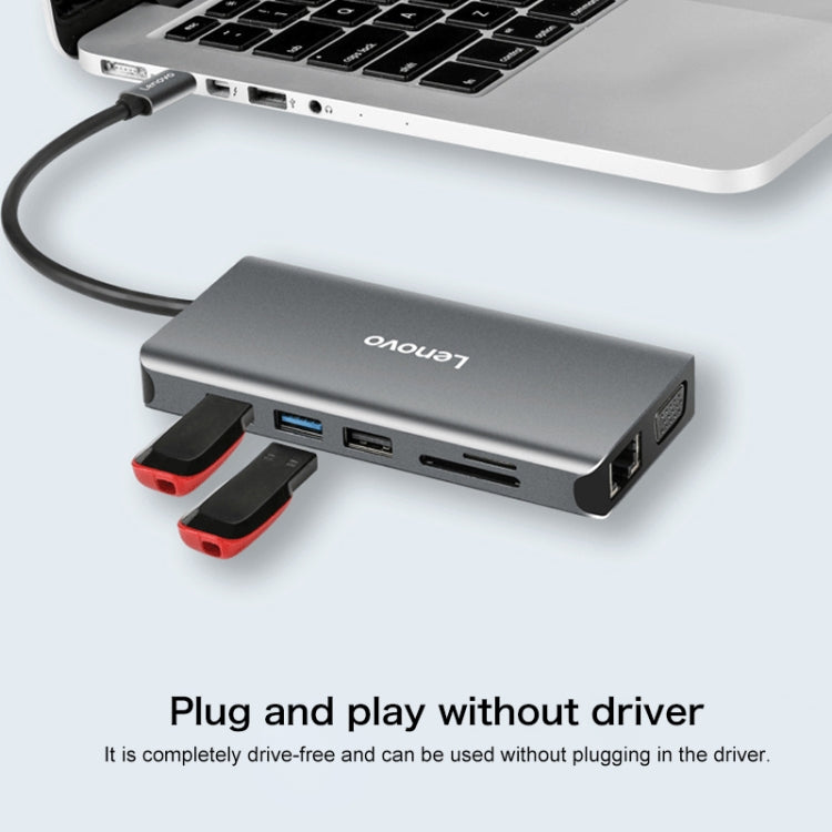 Lenovo LX0801 Type-C / USB-C Network Cable Interface Converter Docking Station - free shipping - PMC Jewellery - Order now!