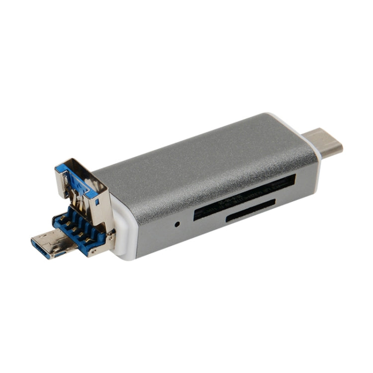 H82 USB-C / Type-C to USB 3.0 + Micro USB Ports OTG SD / TF Card Reader - by PMC Jewellery | Online Shopping South Africa | PMC Jewellery | Buy Now Pay Later Mobicred