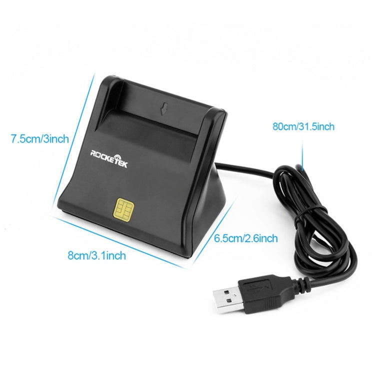 ROCKETEK SCR2 CAC ID SIM Chip Smart Card Reader - by ROCKETEK | Online Shopping South Africa | PMC Jewellery | Buy Now Pay Later Mobicred