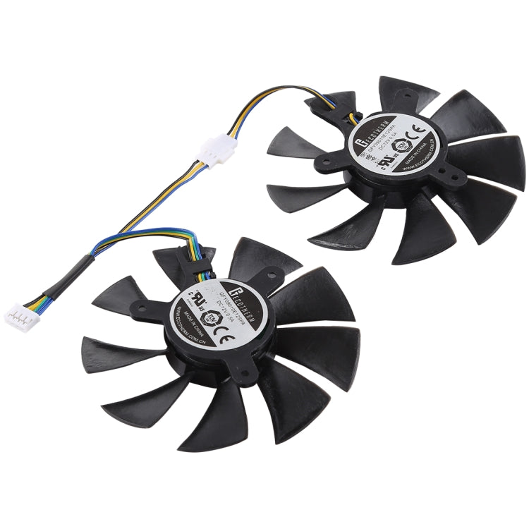 DC 12V 0.5A 4 Pin Female Original Desktop Computer Radiator Cooling Fan CPU Cooling Fan, Diameter: 8.5mm, Pairs - Fan Cooling by PMC TechLife | Online Shopping South Africa | PMC TechLife | Buy Now Pay Later Mobicred