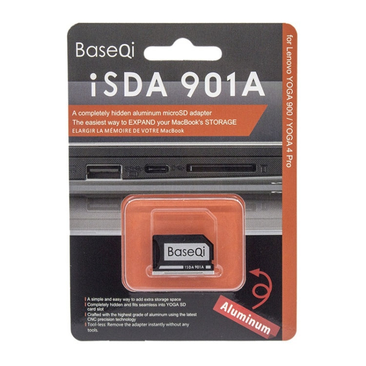 BASEQI Hidden Aluminum Alloy High Speed SD Card Case for Dell Inspiron 7000-7560 15.6 inch Laptop