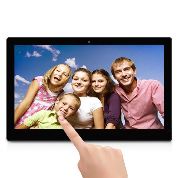 HSD-P537 Touch Screen All in One PC with Holder, 4GB+32GB, 15.6 inch Android 14 RK3576S Octa Core (Black)