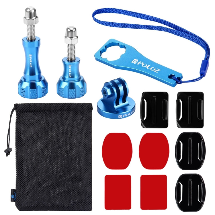 PULUZ 13 in 1 CNC Metal Accessories Combo Kits (Screws + Surface Mounts + Tripod Adapter + Storage Bag + Wrench) for GoPro, Insta360, DJI and Other Action Cameras - by PULUZ | Online Shopping South Africa | PMC Jewellery | Buy Now Pay Later Mobicred