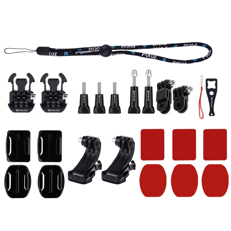 PULUZ 43 in 1 Accessories Total Ultimate Combo Kits for DJI Osmo Pocket with EVA Case (Chest Strap + Wrist Strap + Suction Cup Mount + 3-Way Pivot Arms + J-Hook Buckle + Grip Tripod Mount + Surface Mo ... orage Bag + Rec-mounts + Handlebar Mount + Wrench) - by PULUZ | Online Shopping South Africa | PMC Jewellery | Buy Now Pay Later Mobicred