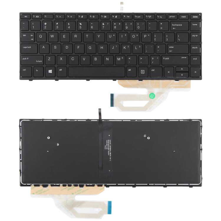 For HP Probook 430 G5 440 G5 445 G5 640 G4 640 G5 L01071-001 L00735-001 US Version Keyboard with Backlight (Black)