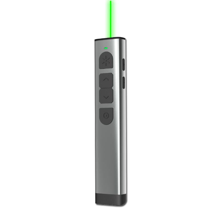 Doosl Dsit038 2.4GHz Wireless Presenter PowerPoint Clicker Representation Remote Control Green Laser Pointer, Control Distance: 100m - free shipping - PMC Jewellery - Order now!