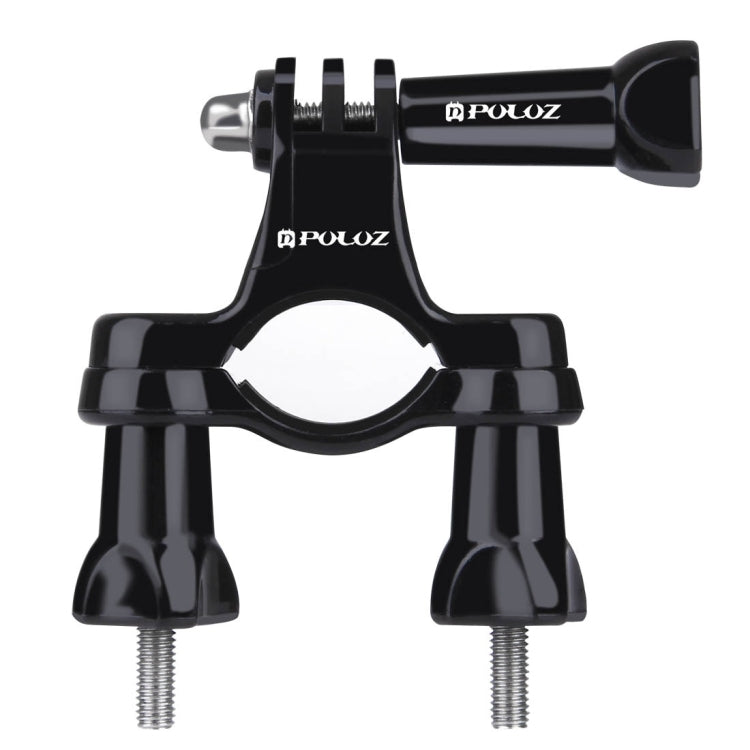 PULUZ Universal Bike Motorcycle Handlebar Mount with Screw for PULUZ Action Sports Cameras Jaws Flex Clamp Mount for GoPro, Insta360, DJI and Other Action Cameras(Black) - Bicycle Handlebar Mount by PULUZ | Online Shopping South Africa | PMC Jewellery | Buy Now Pay Later Mobicred