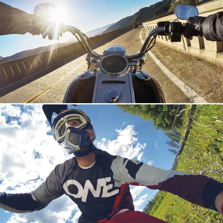 PULUZ Universal Bike Motorcycle Handlebar Mount with Screw for PULUZ Action Sports Cameras Jaws Flex Clamp Mount for GoPro, Insta360, DJI and Other Action Cameras(Black) - Bicycle Handlebar Mount by PULUZ | Online Shopping South Africa | PMC Jewellery | Buy Now Pay Later Mobicred
