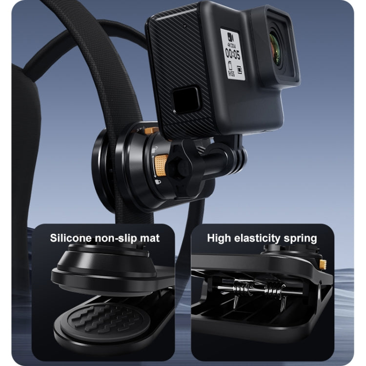 PULUZ Magnetic Quick Release Backpack Strap Clip (Black) - free shipping - PMC Jewellery - Order now!
