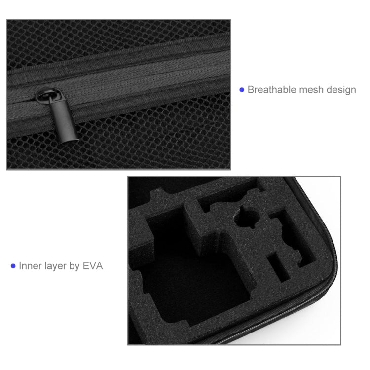 PULUZ Water-resistant Carrying and Travel Case for GoPro, Insta360, DJI and Other Action Cameras Accessories, Large Size: 32cm x 22cm x 7cm