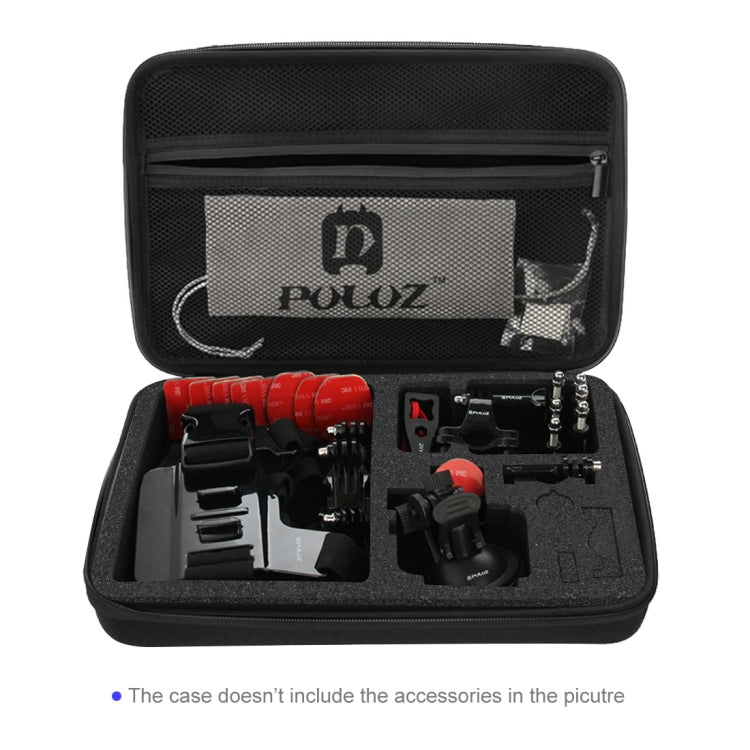 PULUZ Water-resistant Carrying and Travel Case for GoPro, Insta360, DJI and Other Action Cameras Accessories, Large Size: 32cm x 22cm x 7cm