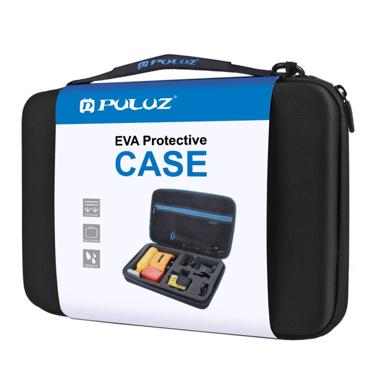 PULUZ Water-resistant Carrying and Travel Case for GoPro, Insta360, DJI and Other Action Cameras Accessories, Large Size: 32cm x 22cm x 7cm