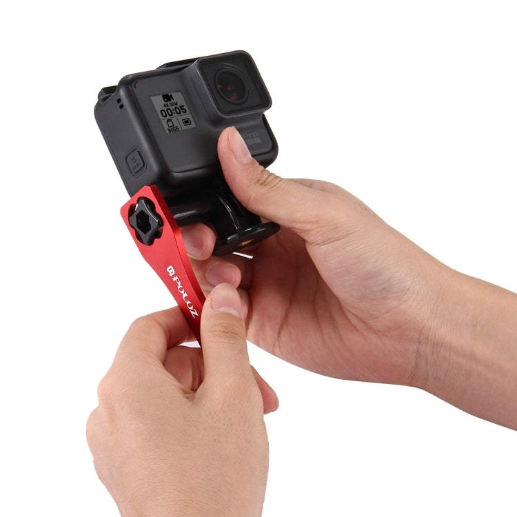 PULUZ CNC Aluminum Alloy Tighten Screw Cap Wrench Tool for GoPro Hero11 Black / HERO10 Black / HERO9 Black / HERO8 Black / HERO7 /6 /5 /5 Session /4 Session /4 /3+ /3 /2 /1, Xiaoyi and Other Action Cameras(Red)