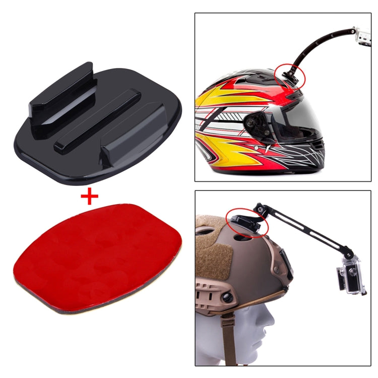 PULUZ 2 Flat Surface Mounts + 2 Adhesive Mount Stickers for PULUZ Action Sports Cameras Jaws Flex Clamp Mount for GoPro, Insta360, DJI and Other Action Cameras - Connection Mount by PULUZ | Online Shopping South Africa | PMC Jewellery | Buy Now Pay Later Mobicred