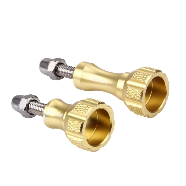 PULUZ CNC Aluminum Thumb Knob Stainless Bolt Nut Screw Set for GoPro Hero12 Black / Hero11 /10 /9 /8 /7 /6 /5, Insta360 Ace / Ace Pro, DJI Osmo Action 4 and Other Action Cameras(Gold) - free shipping - PMC Jewellery - Order now!