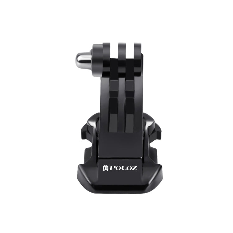 PULUZ Black Vertical Surface J-Hook Buckle Mount for PULUZ Action Sports Cameras Jaws Flex Clamp Mount for GoPro, Insta360, DJI and Other Action Cameras(Black)