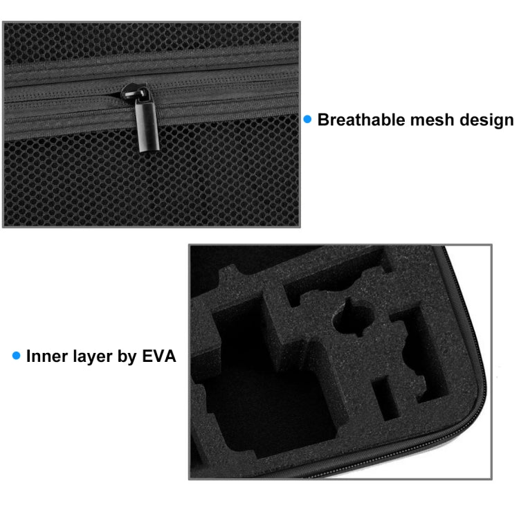 PULUZ Water-resistant Carrying and Travel Case for for GoPro, Insta360, DJI and Other Action Cameras Accessories, Large Size: 32cm x 22cm x 7cm(Orange)