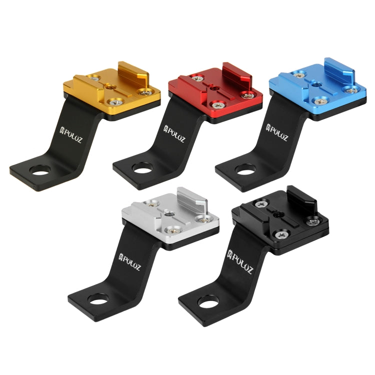 PULUZ Fixed Metal Motorcycle Holder Mount for GoPro, Insta360, DJI and Other Action Cameras(Black) - Holder by PULUZ | Online Shopping South Africa | PMC TechLife | Buy Now Pay Later Mobicred