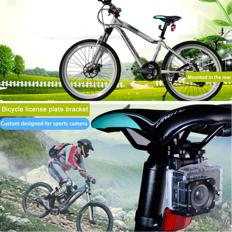 PULUZ Aluminium Alloy Bike Seat Cushion Mount for GoPro Hero12 Black / Hero11 /10 /9 /8 /7 /6 /5, Insta360 Ace / Ace Pro, DJI Osmo Action 4 and Other Action Cameras(Black)