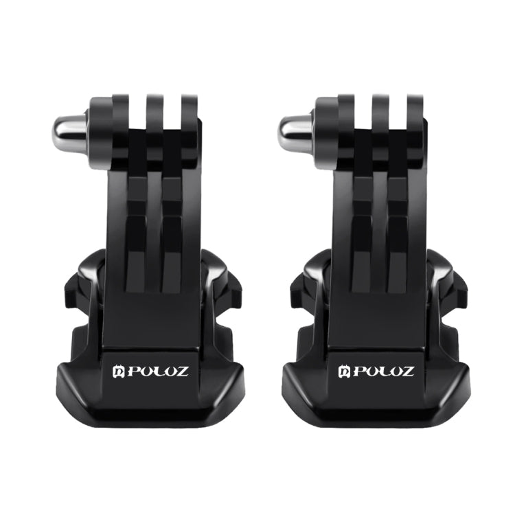 2 PCS PULUZ Black Vertical Surface J-Hook Buckle Mount Set for PULUZ Action Sports Cameras Jaws Flex Clamp Mount for GoPro, Insta360, DJI and Other Action Cameras(Black) - Connection Mount by PULUZ | Online Shopping South Africa | PMC Jewellery | Buy Now Pay Later Mobicred