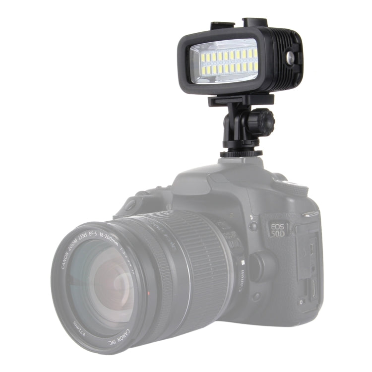 PULUZ 20 LEDs 40m Waterproof IPX8 Studio Light Video & Photo Light with Hot Shoe Base Adapter & Quick Release Buckle & Long Screw & 2 x Filter Plates for GoPro HERO10 Black / HERO9 Black / HERO8 Black ... n /4 /3+ /3 /2 /1, Xiaoyi and Other Action Cameras - free shipping - PMC Jewellery - Order now!