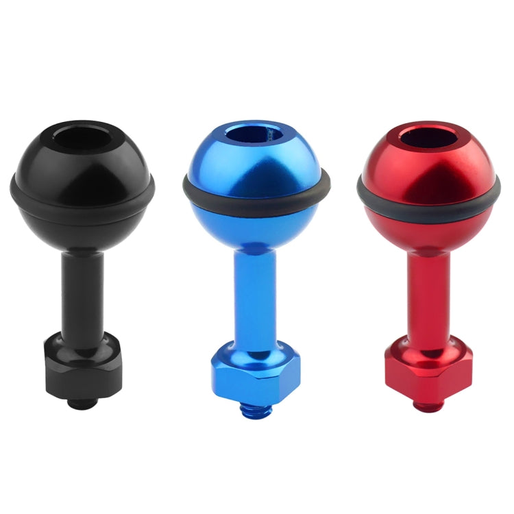 PULUZ 1/4 inch Screw Aluminum Ball Adapter Mount for GoPro, Insta360, DJI and Other Action Cameras, Diameter: 2.5cm(Blue) - Connection Mount by PULUZ | Online Shopping South Africa | PMC TechLife | Buy Now Pay Later Mobicred