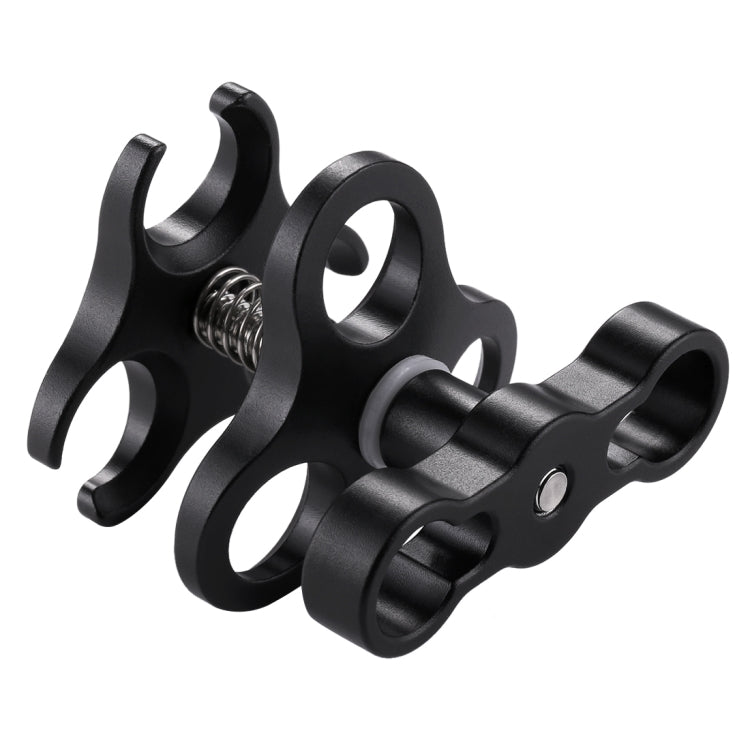 PULUZ Triple Ball Clamp Diving Camera Bracket Aluminum Spring Flashlight Clamp for Diving Underwater Photography System - free shipping - PMC Jewellery - Order now!