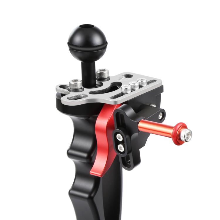 PULUZ Shutter Release Trigger Extension Adapter Lever Mount for Underwater Arm System(Red) - free shipping - PMC Jewellery - Order now!