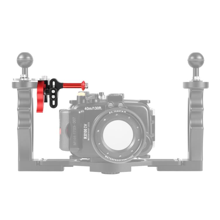 PULUZ Shutter Release Trigger Extension Adapter Lever Mount for Underwater Arm System(Red) - free shipping - PMC Jewellery - Order now!