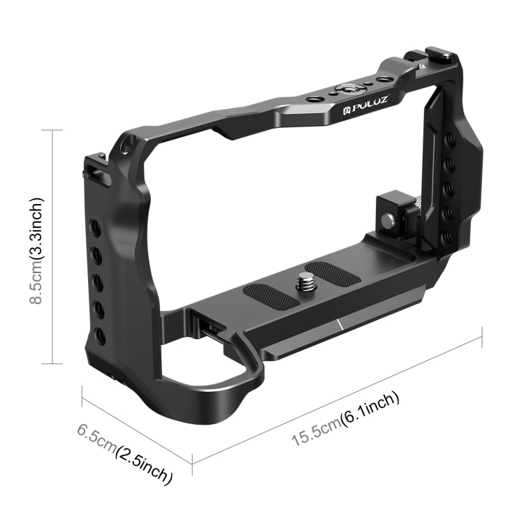 For Sony A6700 PULUZ Metal Camera Cage Stabilizer Rig (Black)