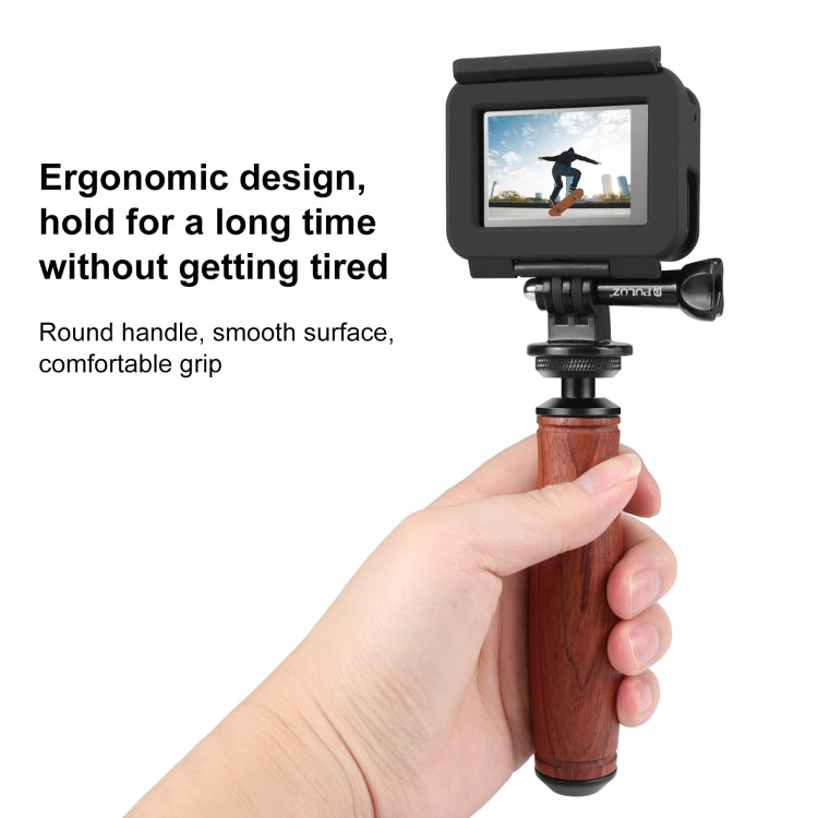 PULUZ Wooden Handle Camera Grip Stabilizer Handgrip - free shipping - PMC Jewellery - Order now!